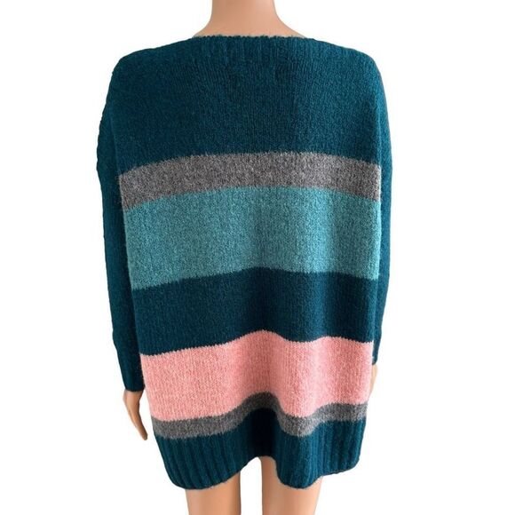 Lou & Grey Loft Women's Striped Plushfuzz Sweater size S alpaca/wool blend - Picture 6 of 10